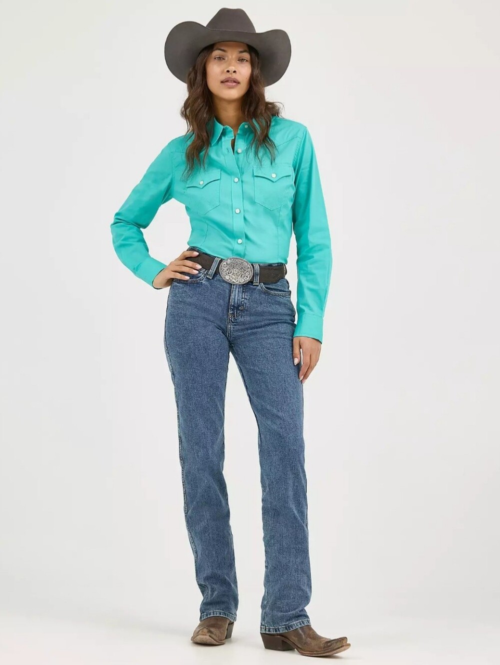 NWOT Women's Wrangler-Cowboy Cut-Slim Fit Stretch Jean *altered*